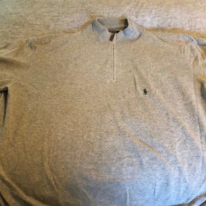 Ralph Lauren merino wool quarter zip sweater